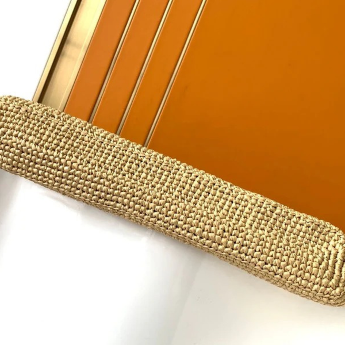 YVES SAINT LAURENT ICARE BAG IN RAFFIA