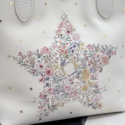 VERTICAL SMALL DIOR LUCKY DIOR TOUJOURS TOTE BAG