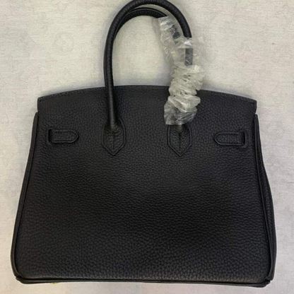 HERMÈS BIRKIN 25 BAG WITH GOLD HARDWARE IN BLACK
